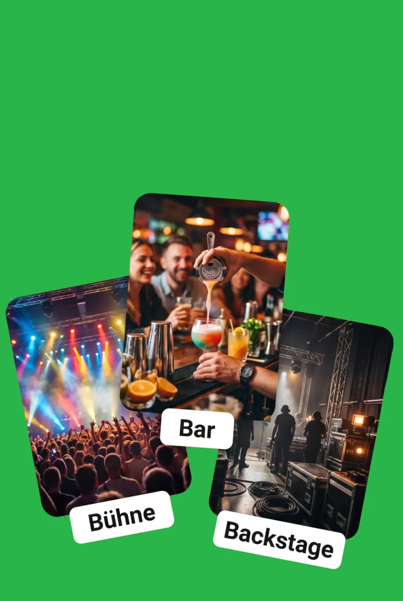 Stage, bar or backstage – which side job suits you?