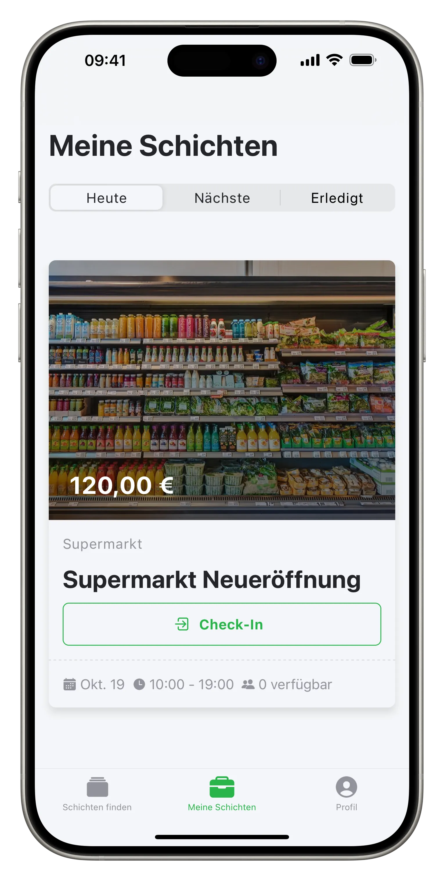 uniworks app — my shifts