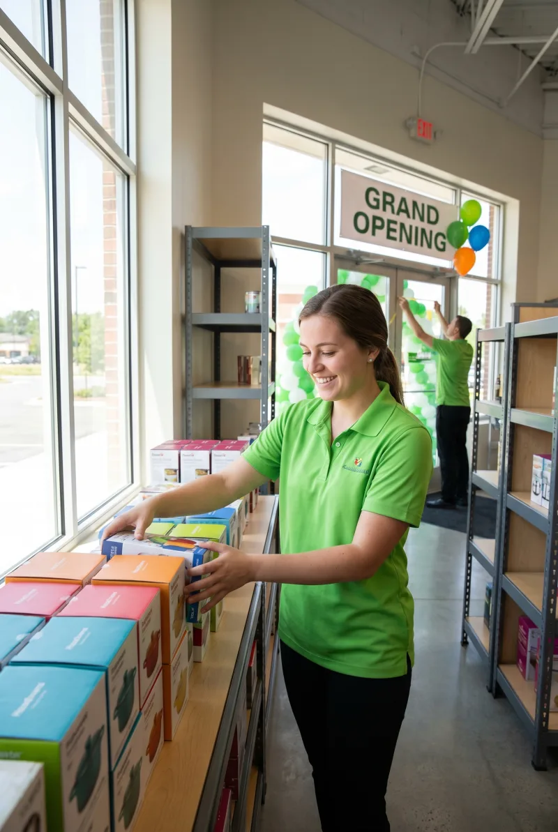 Staff for the store opening